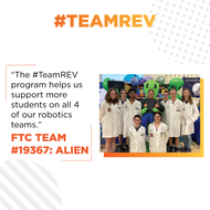 #TeamREV Spotlight: FTC #19367 ALIEN