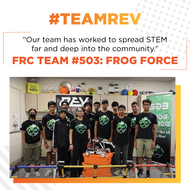 #TeamREV Spotlight: FRC #503 Frog Force