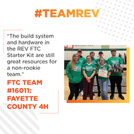 #TeamREV Spotlight: FTC #16011 Fayette County 4H