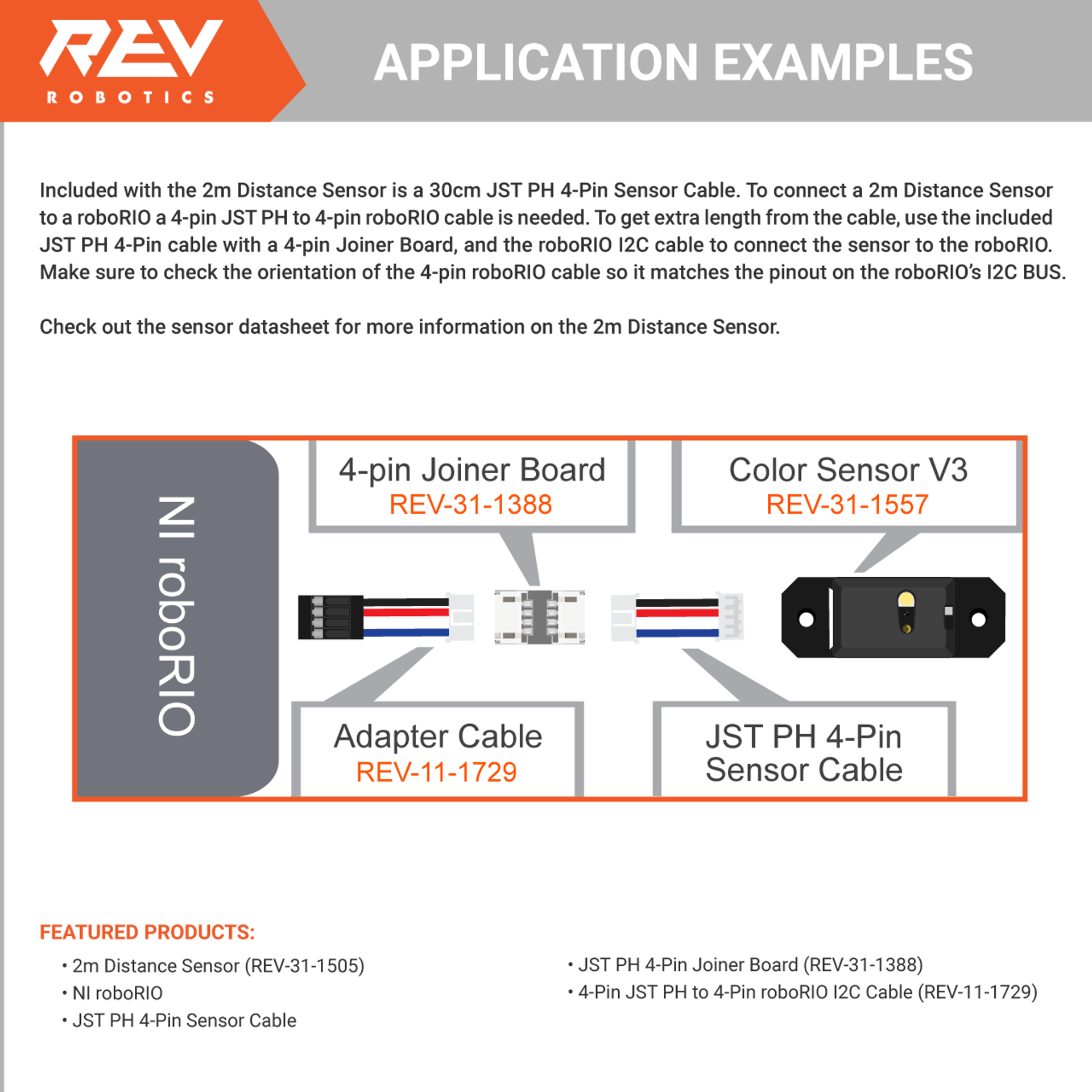 Rev Distance Sensor