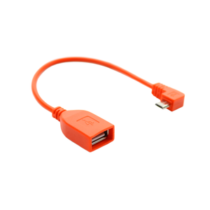 USB Female A to Micro USB Adapter - Orange