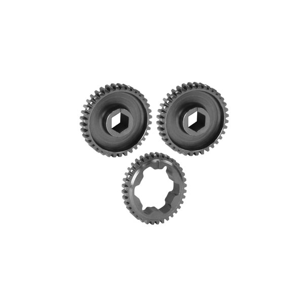 2 Motor Gearbox - Through Bore - 1:1 Ratio Gear Bundle
