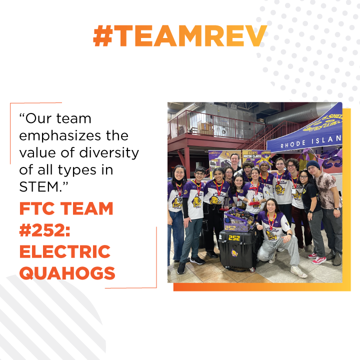 TeamREV Spotlight FTC 252 Electric Quahogs REV Robotics