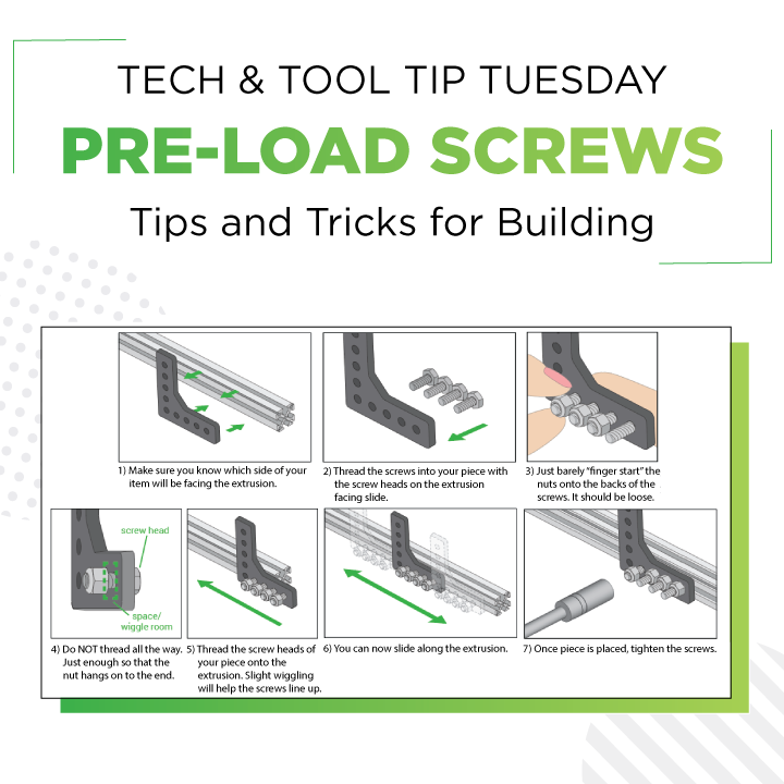 Tech + Tool Tip Tuesdays Preloading Screws REV Robotics