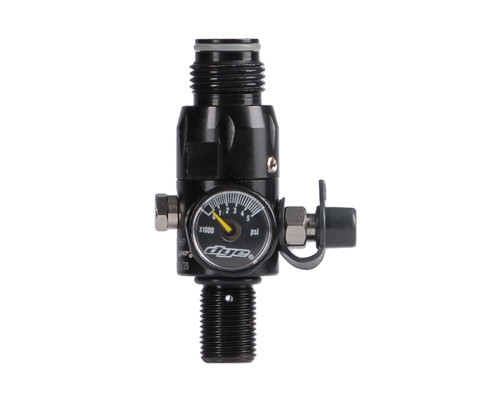 Throttle 4500 PSI Tank Regulator - Dye - Black