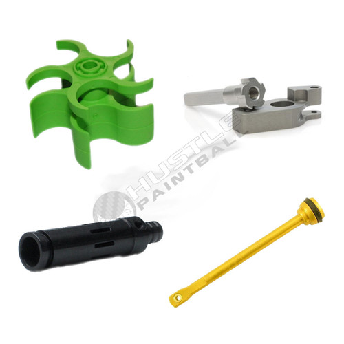 TechT Paintball Tippmann Cyclone Feed Upgrade - Complete "Ludicrous Speed" Kit (Black)