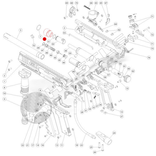 Valken SW1 - Part #06 Barrel Thread Adapter
