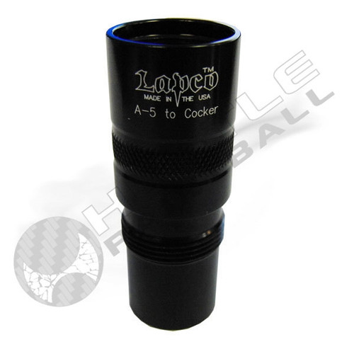 Lapco Barrel Adapter - A5/X7/ProCarb to Autococker - Black