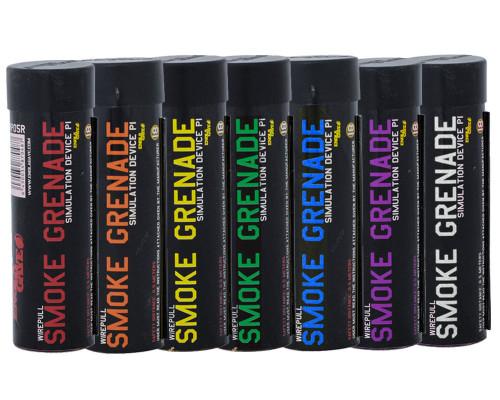 Enola Gaye Wire Pull Smoke Grenade (7-Pack) (20,000 cubic feet) - Rainbow