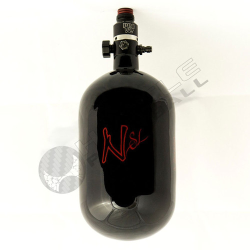 Ninja Paintball 68 cu 4500 psi ''SL'' Carbon Fiber HPA Tank - Super Light - Black