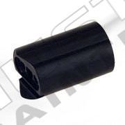 Lapco Mini-Vertical Straight ASA Adapter w/ Gauge Port/Groove for Solenoid Wire - 2000 Series Autococker