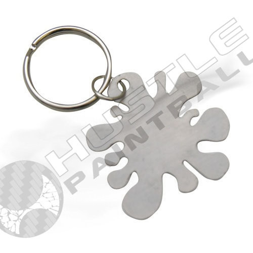 Rufus Dawg Paintball Splat Key Chain - Stainless Steel