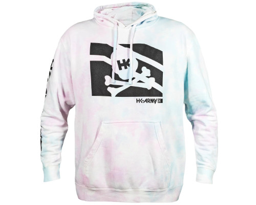 HK Army Paintball Clip Pull Over Hooded Sweatshirt - Bubblegum Tie Dye