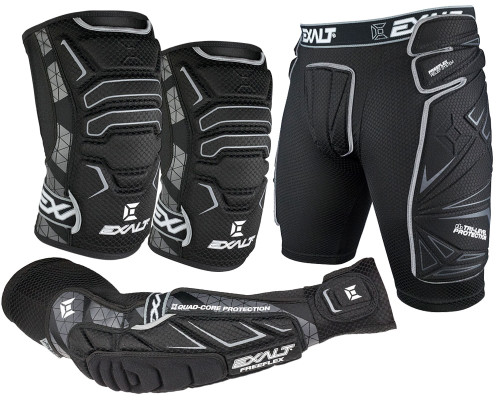 Exalt Paintball Complete Combo Protection - FreeFlex - Black