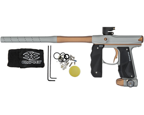 Empire Paintball Marker - Mini GS w/ 2 Piece Barrel - Dust Grey/Dust Orange