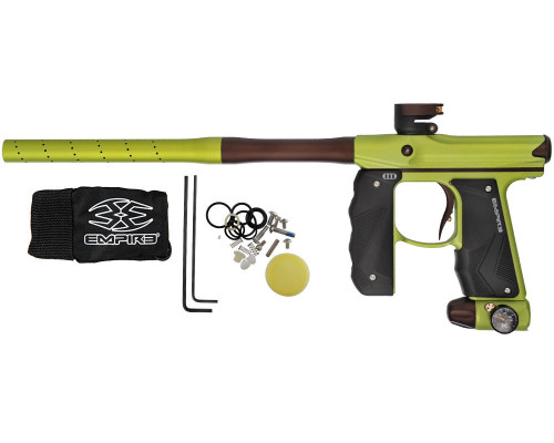 Empire Paintball Marker - Mini GS w/ 2 Piece Barrel - Dust Green/Dust Brown