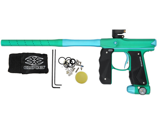 Empire Paintball Marker - Mini GS w/ 2 Piece Barrel - Dust Spearmint/Dust Aqua