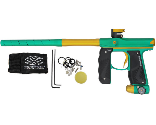 Empire Paintball Marker - Mini GS w/ 2 Piece Barrel - Dust Spearmint/Dust Gold