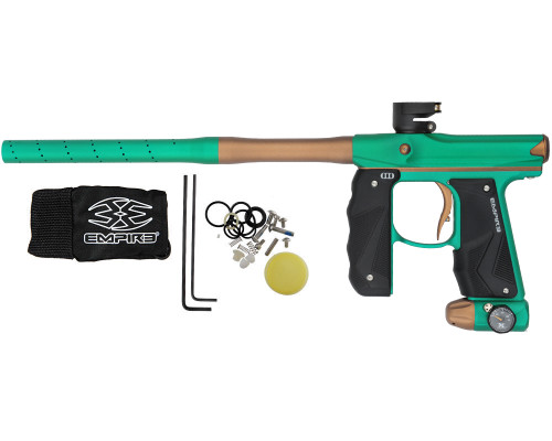 Empire Paintball Marker - Mini GS w/ 2 Piece Barrel - Dust Spearmint/Dust Orange