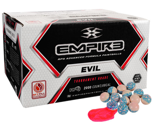 Empire Ultra Evil Paintballs - Case of 2,000 - Super Pink Fill