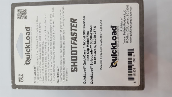 SQC25-357-6 QuickLoad(R) QuickCase(TM) Belt Clip