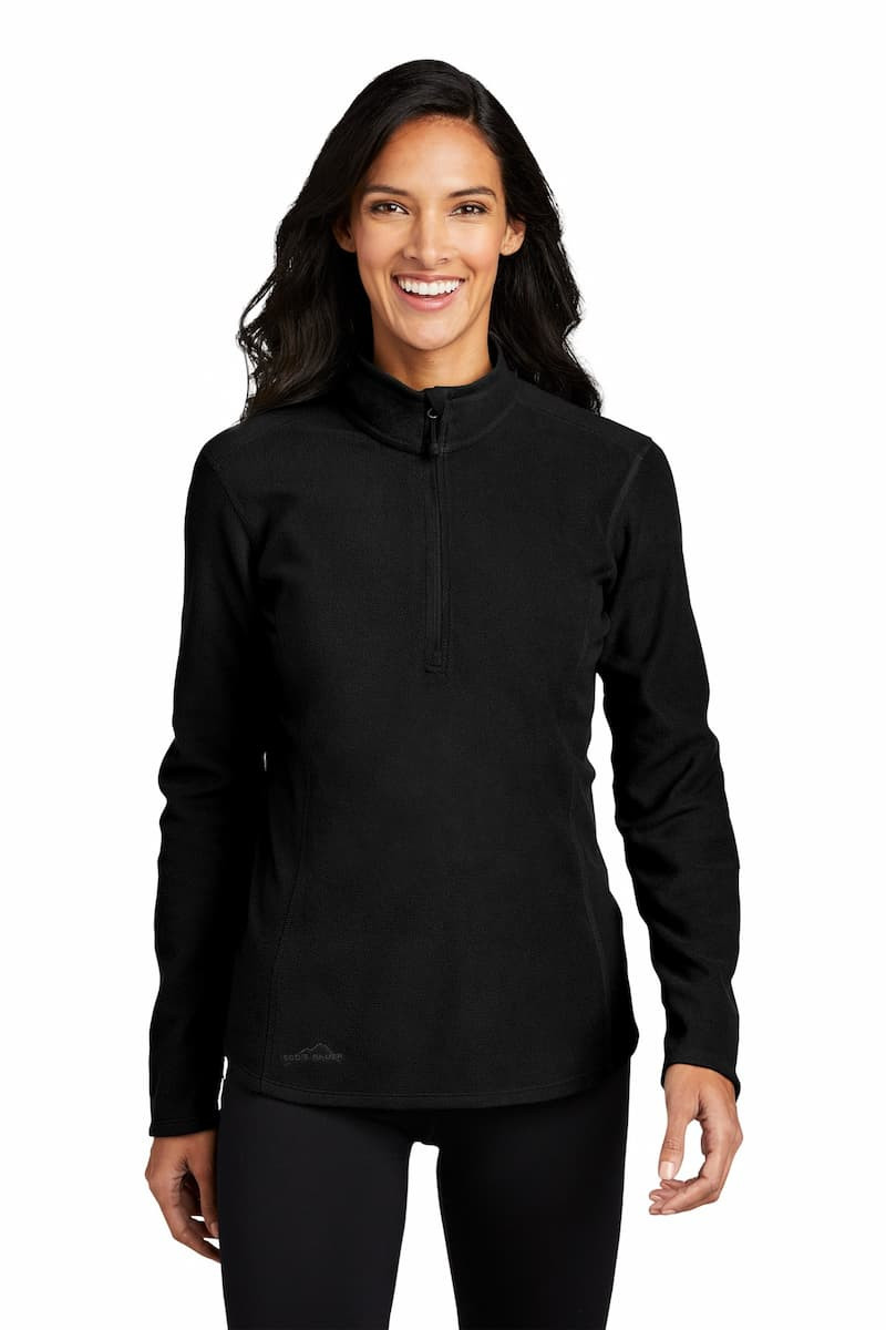 Ladies 1/2 Zip Microfleece Jacket - EB227 Eddie Bauer