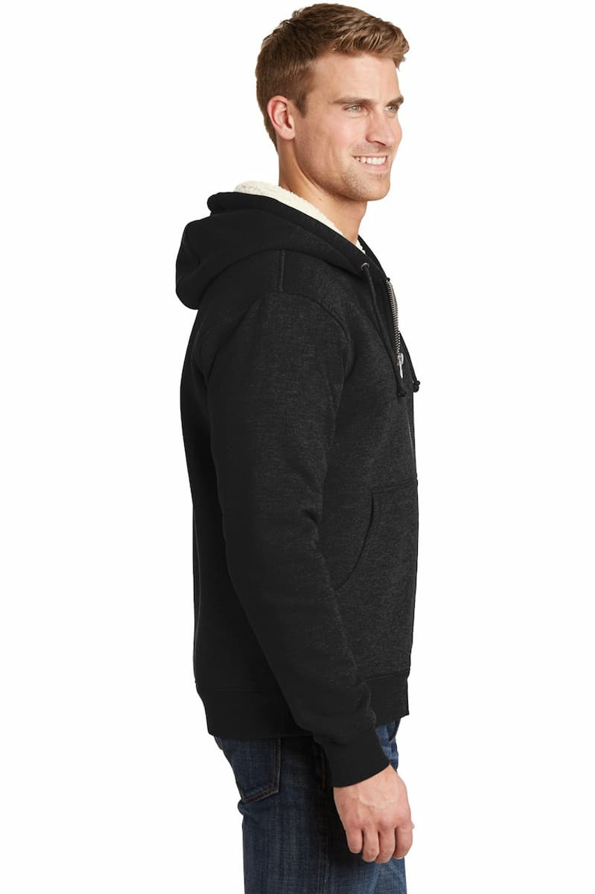 CornerStone Heavyweight Sherpa-Lined Hooded Fleece Jacket