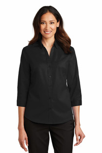 Ladies 3/4 Sleeve SuperPro Twill Shirt