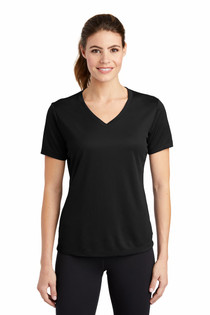 Ladies PosiCharge RacerMesh V-Neck Tee