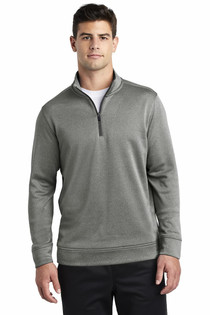 PosiCharge Sport Wick Heather Fleece 1/4 Zip Pullover