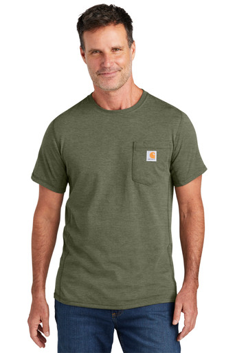 Tシャツ・カットソー Ten-C Chest Pocket Short Sleeve T-Shirt Gray 23CTCUH0208992 Force Short Sleeve Pocket T Shirt - CT106652 Carhartt