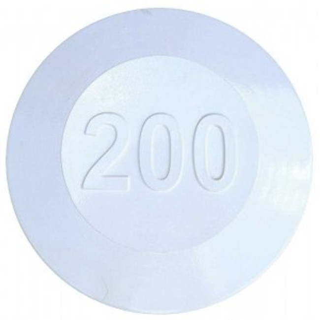 Aluminium Fairway Yardage Marker - White - 200 Yards