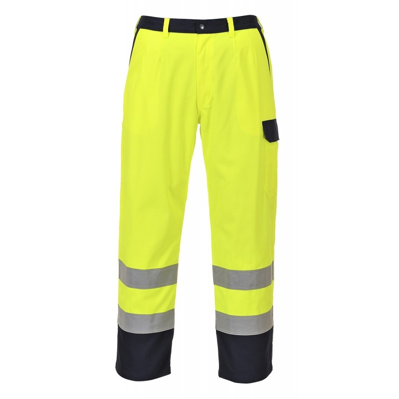 High Vis Yellow Flame Retardant Work Trousers KT Supplies