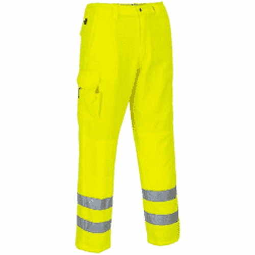 Yellow High Vis Poly Cotton Work Trousers Yellow High Vis Poly Cotton Work Trousers