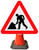 600MM ROAD WORKS AHEAD CONE SIGN