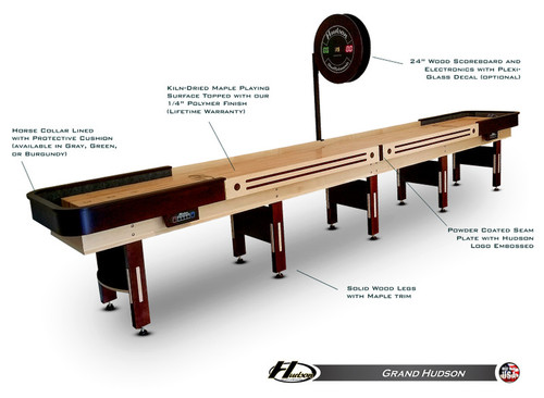 Grand Hudson Shuffleboard by Hudson Shuffleboards | Made in the USA | Adera Design