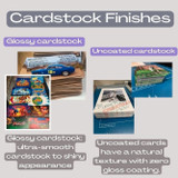 Custom 4.5x5.5" Cardstock Printing, 110 LB Cardstock (300 gsm), uncoated finish