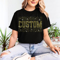 Custom Retro Design Rhinestone T-Shirt, Stacked Letters Sweatshirt, Custom Unisex Top T-Shirt, Custom Stacked Text Clothing for Women or Men Custom Retro Design Rhinestone T-Shirt, Stacked Letters Sweatshirt, Custom Unisex Top T-Shirt, Custom Stacked Text Clothing for Women or Men