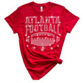 Atlanta Rhinestone T-Shirt, Football Fan Tee Shirt, Stylish and Comfortable, Unique and Eye-Catching Design for Game Day Gift
