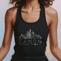 Tampa Bay Rhinestone T-Shirt, Sparkling City Skyline Tee, Women Casual Top, Florida Pride Shirt, Travel Gift, Cityscape Design Outfit