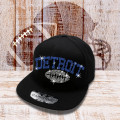 Detroit Football Rhinestone Snapback Cap, Teams' Game Day Summer Hat, Sport Season Tailgating Accessories, Cheer Headwear for Men or Women