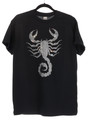 Scorpion Themed Sublimation & Gothic Rhinestone Bling T-Shirt, Celestial Energy Shirt, Scorpion Lover Gift, Cotton Crew Tee, Retro Yoga Tee