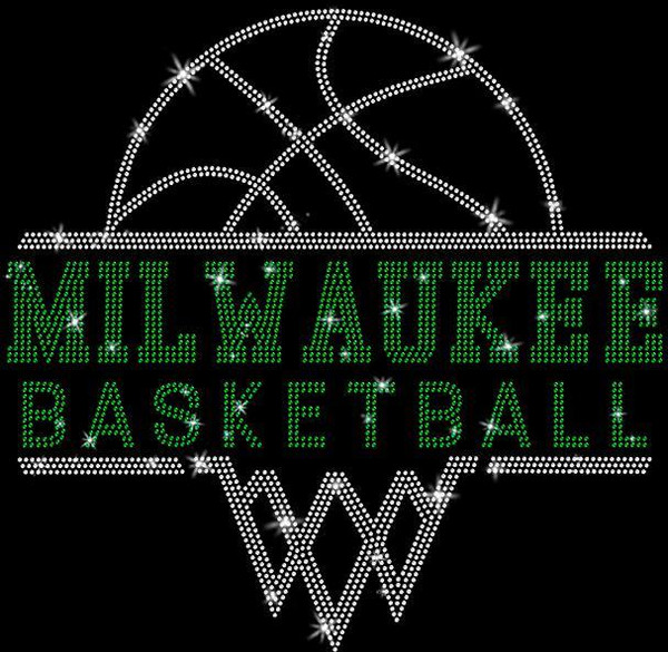 Milwaukee Basketball Sports Team Rhinestone T-Shirt, Premium Design Quality Shirt, Fans Unisex Sweatshirt, Special Edition Game Day Mom Tee