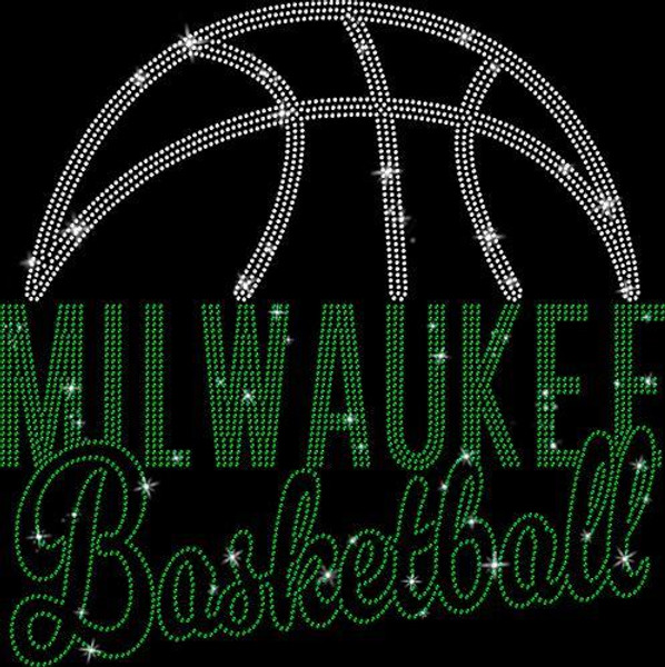 Milwaukee Basketball Game Day Rhinestone T-Shirt, Mascot Streetwear Clothing, Christmas Gift for Fathers Day, Sport Sweatshirt Gift For Fan