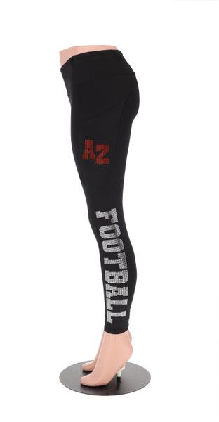 Arizona Football Leggings, Rhinestone Leggings, Cute and Cozy Yoga Leggings, Game Day Apparel, Football Women Pant, Football Season Leggings