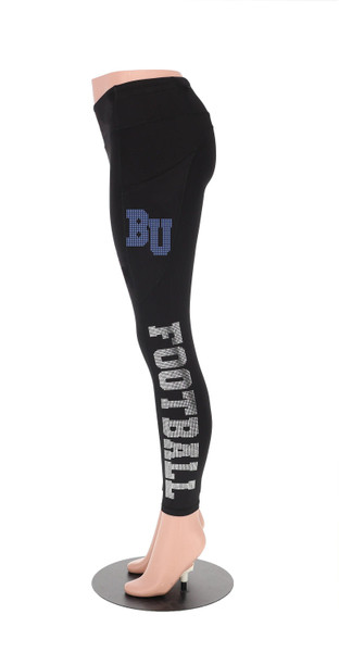 Buffalo Football Leggings, Rhinestone Leggings , Cute and Cozy Yoga Leggings, Game Day Leggings and Football Women Pant