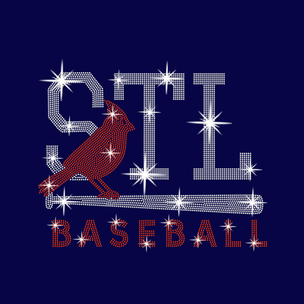 St Louis Rhinestone Shirt, Baseball Player Shirt, Comfort Color Favorite Fan Gift, Dailly Athletic Apparel, Sports Cotton Top For Fan
