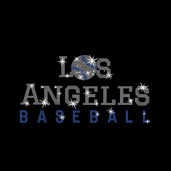 Los Angeles Rhinestone Shirt, Cool Baseball Fan Shirt Gift, Game Day Unisex Adult Fit Shirt, LA Baseball Shirt, LA Softball Shirt