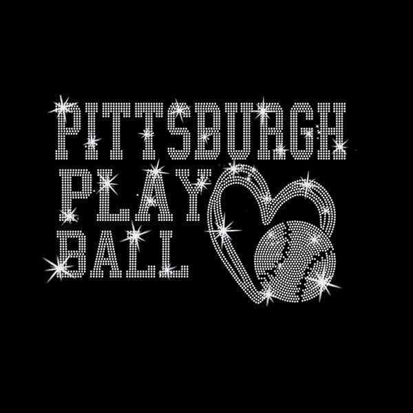 Pittsburgh Rhinestone Baseball Shirt, Baseball Lovers Matchday Shirt, Stylish Unisex Classic Fit Hooded Sweatshirt, Mama Baseball Tee