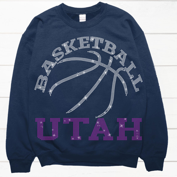 Utah Basketball Game Day Rhinestone Shirt, Mascot Shirt, Sports Matching Shirt, Best Father's Day Shirt Gift Ever, Basketball Love Gift